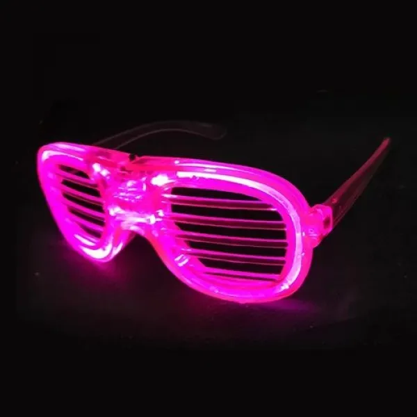 Led Işıklı Gözlük Pembe - 1 Adet
