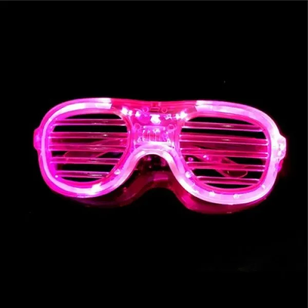Led Işıklı Gözlük Pembe - 1 Adet