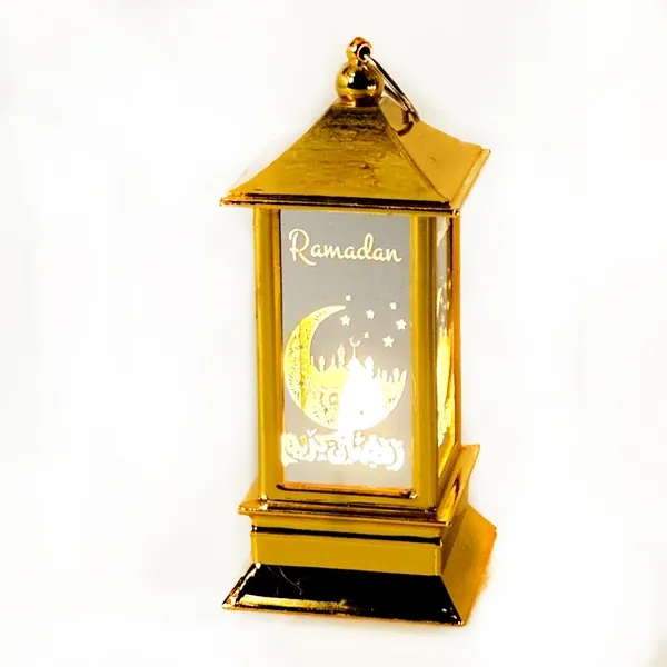 Led ışıklı Ramazan Plastik Fener Kandil Aynalı (12 cm - 1 Adet)