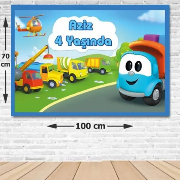 Leo Oyuncak Doğum Günü Parti Afişi 70*100 cm