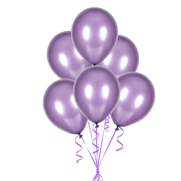 Lila Balon Metalik 100 Adet