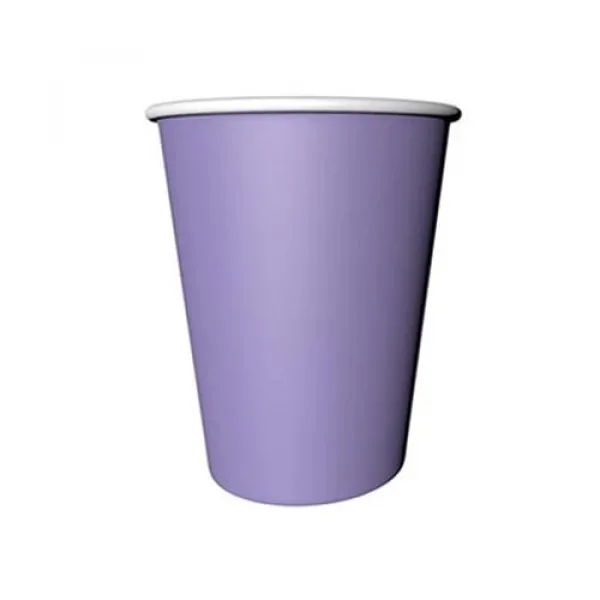 Lila Karton Meşrubat Bardak (8 Adet)