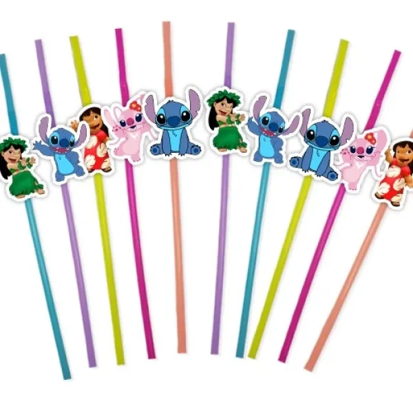Lilo ve Stitch Artistik Pipet 10 Adet