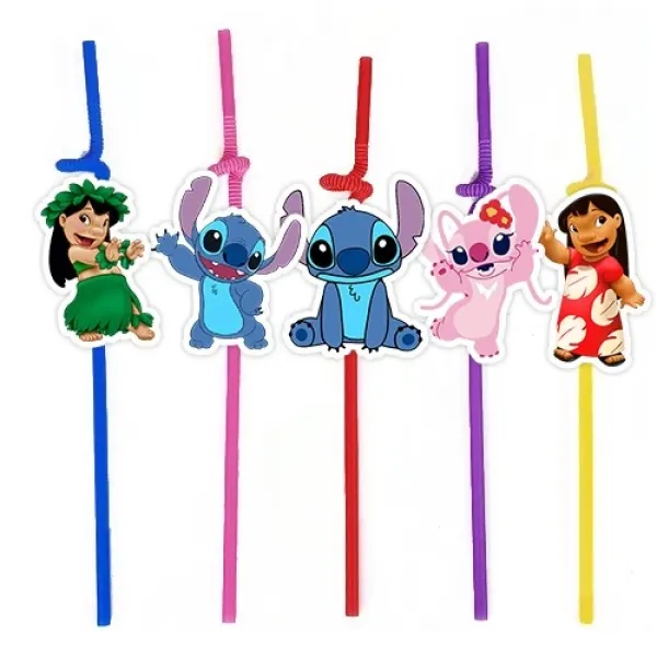 Lilo ve Stitch Artistik Pipet 10 Adet
