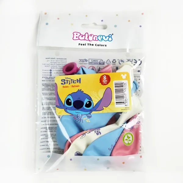 Lilo Ve Stitch Baskılı Balon 8 adet