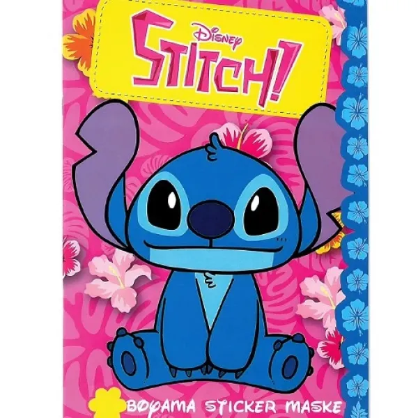 16 Sayfa Lilo ve Stitch Boyama Kitabı Stickerlı 1 Adet