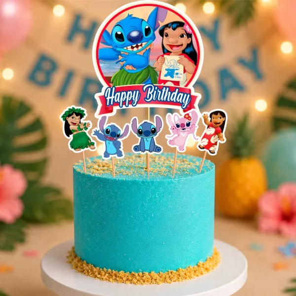 Lilo ve Stitch Cake Topper Set