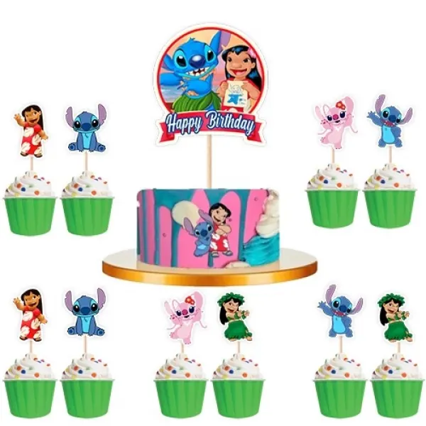 Lilo ve Stitch Cake Topper Set