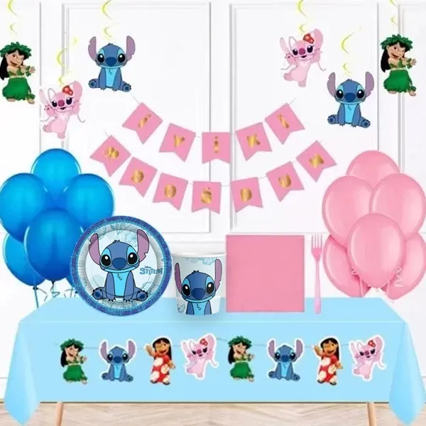 Lilo ve Stitch Doğum Günü Parti Seti 16 Kişilik