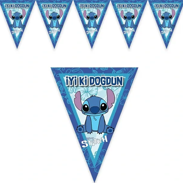 Lilo ve Stitch Flama Bayrak (1.5 Metre)