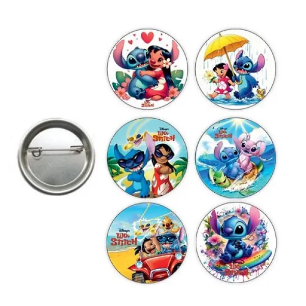 Lilo ve Stitch Rozet 6 Adet