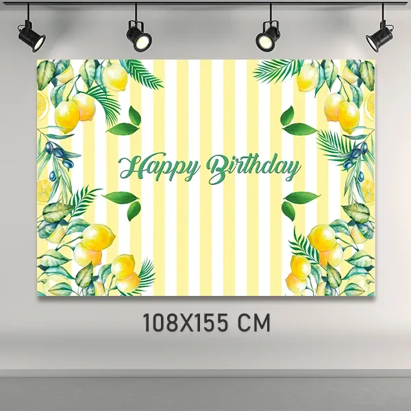Limon Doğum Günü Parti Afişi (108x155 cm)