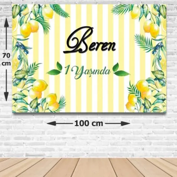Limon Doğum Günü Parti Afişi 70*100 cm