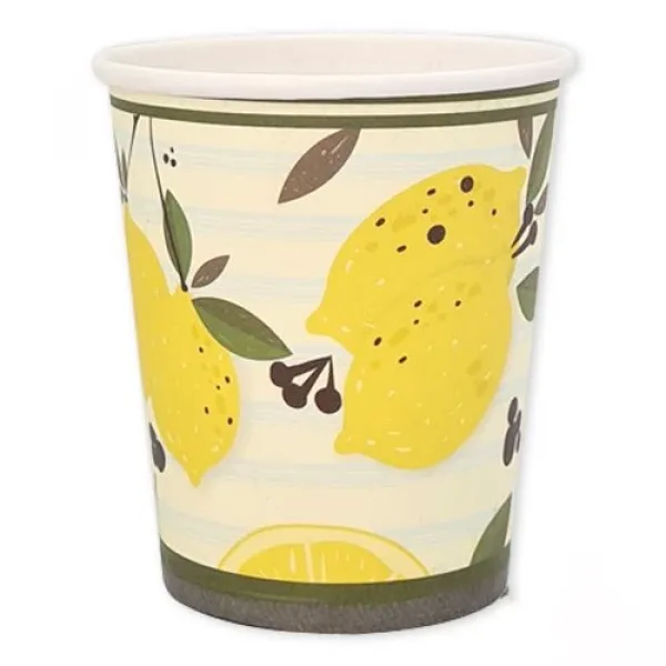 Limon Temalı Bardak 8 adet