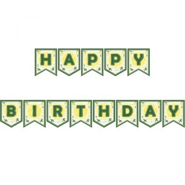 Limon Temalı Happy Birthday Yazısı 190 cm