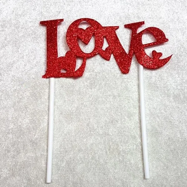 Love Simli Eva Pasta Süsü (16x14 cm)