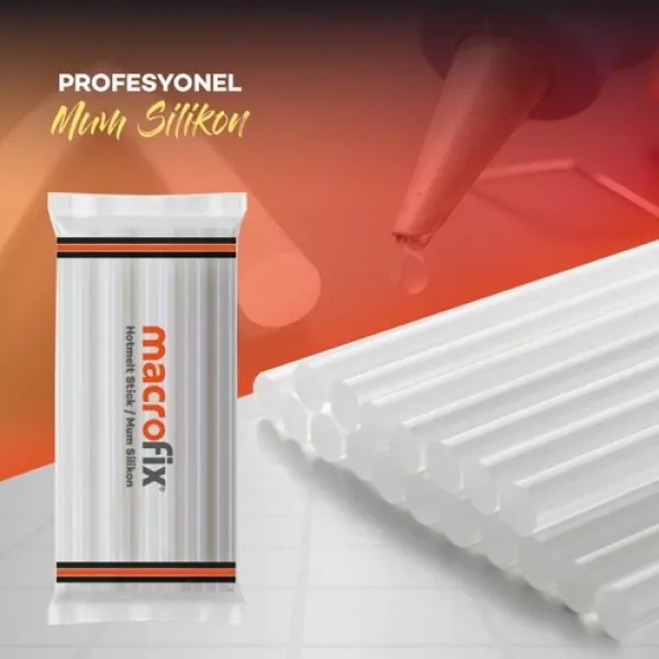 Macrofix Sıcak Silikon Mumu İnce Premium Kalite (5 adet)