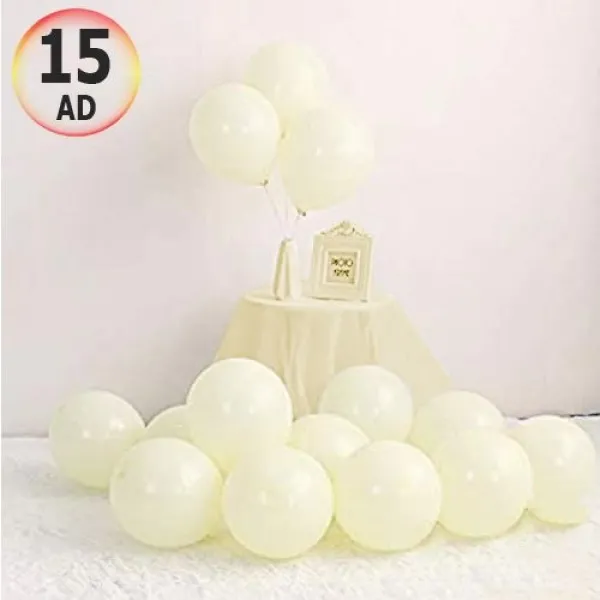 Makaron Balon Sarı 15 Adet