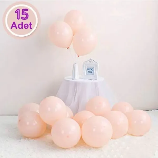 Makaron Balon Somon Rengi 15 Adet