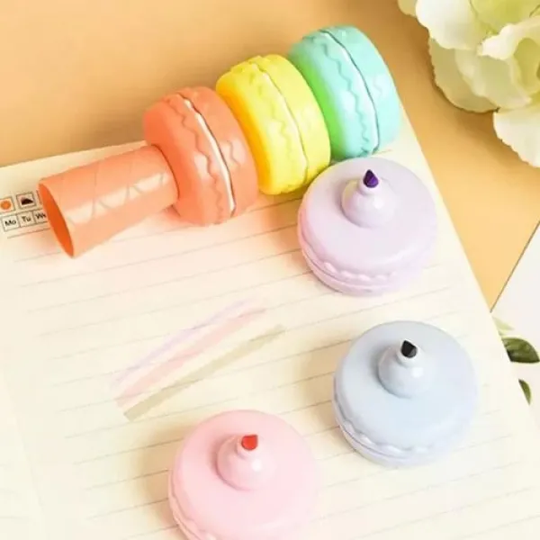 Makaron Şekilli Fosforlu Kalem 6lı