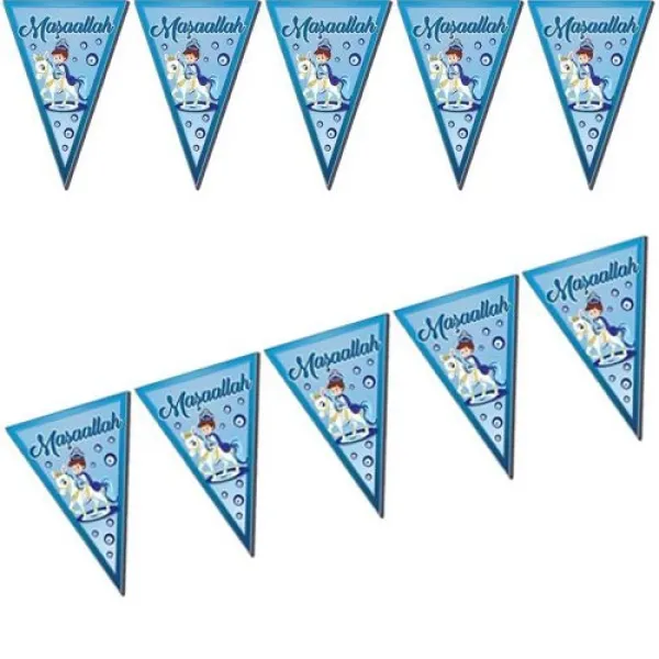 Maşallah Flama Bayrak Süs 2 Metre