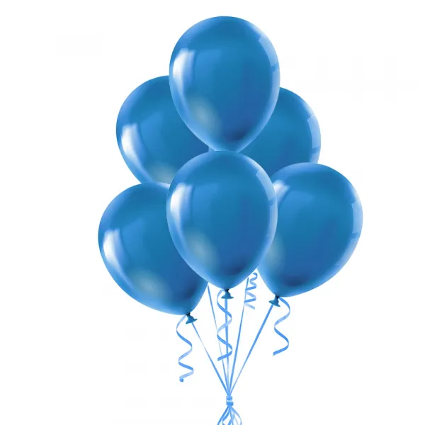 Mavi Balon Metalik 100 Adet