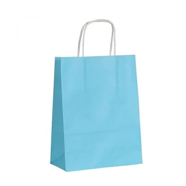 Mavi Kağıt Çanta (18x24 cm)