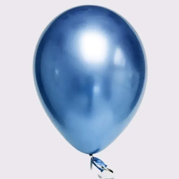 Mavi Krom Balon 5 Adet (30 cm)