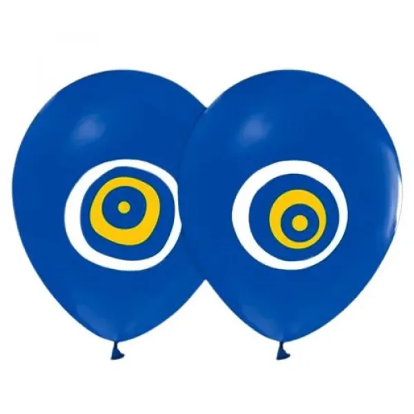 Mavi Nazar Boncuklu Balon (10 Adet)