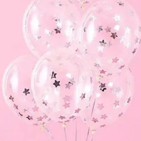 Metalik Balon İçi Yıldız Konfeti Gümüş (10 gr)