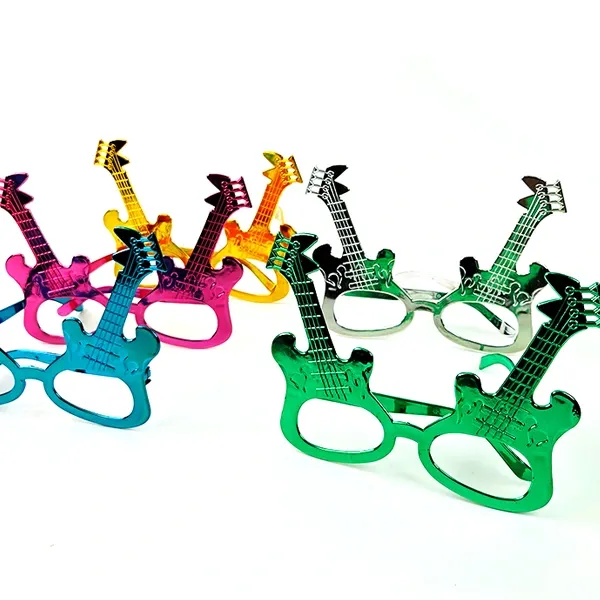 Metalik Karışık Renkli Gitar Gözlük (1 Adet)