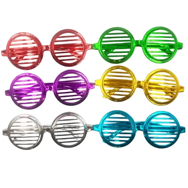 Metalik Karışık Renkli Panjur Gözlük 1 Adet