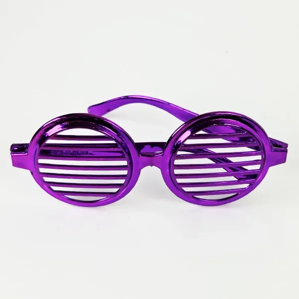 Metalik Karışık Renkli Panjur Gözlük 1 Adet