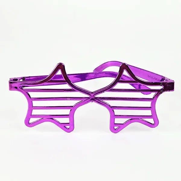 Metalik Karışık Renkli Yıldız Gözlük 1 Adet