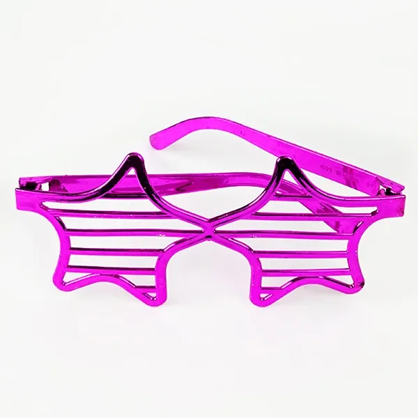 Metalik Karışık Renkli Yıldız Gözlük 1 Adet