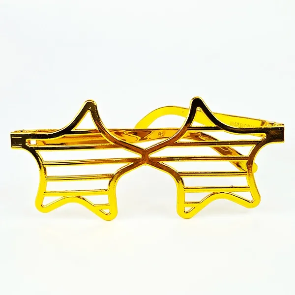 Metalik Karışık Renkli Yıldız Gözlük 1 Adet