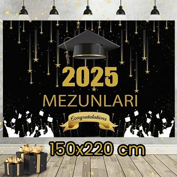 Mezuniyet Arka Fon Afişi (150x220 cm)