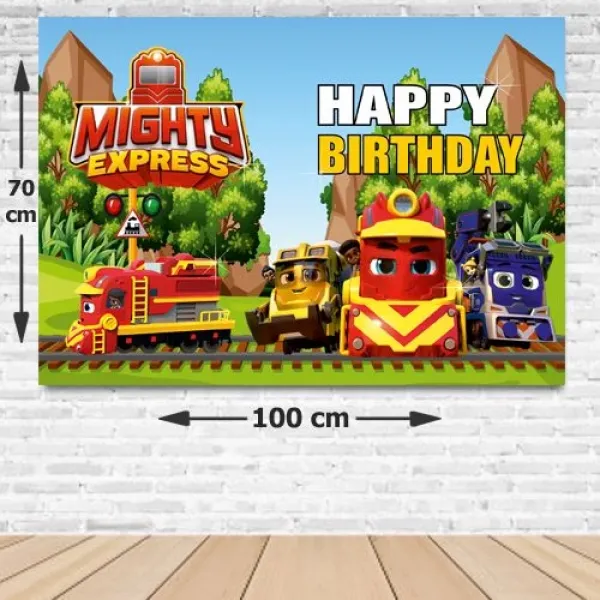 Mighty Express Doğum Günü Afişi Fotosuz 70*100 cm