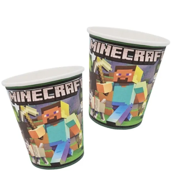 Minecraft Bardak (8 Adet)