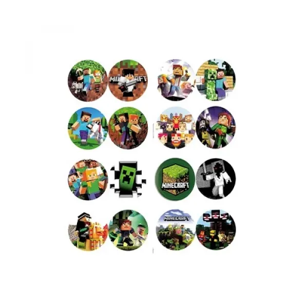 16 Sayfa Minecraft Boyama Kitabı Stickerlı 1 Adet