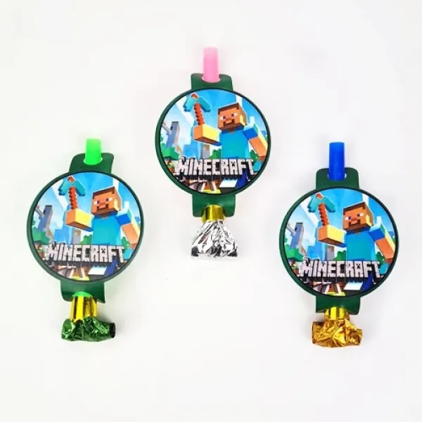 Minecraft Parti Düdüğü (6 Adet)