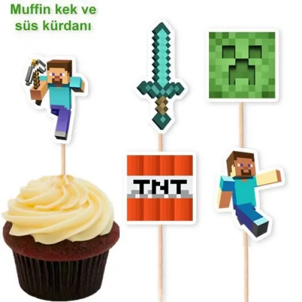 Minecraft Şekilli Kürdan (10 Adet)