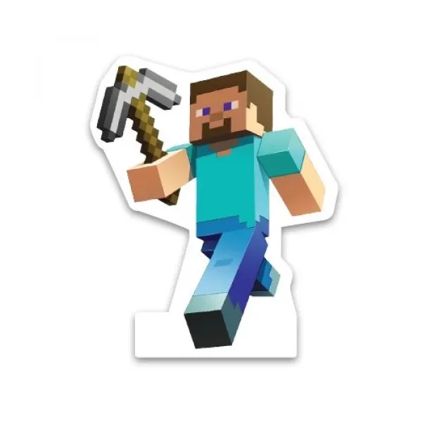 Minecraft Steve Ayaklı Pano 33x27 cm