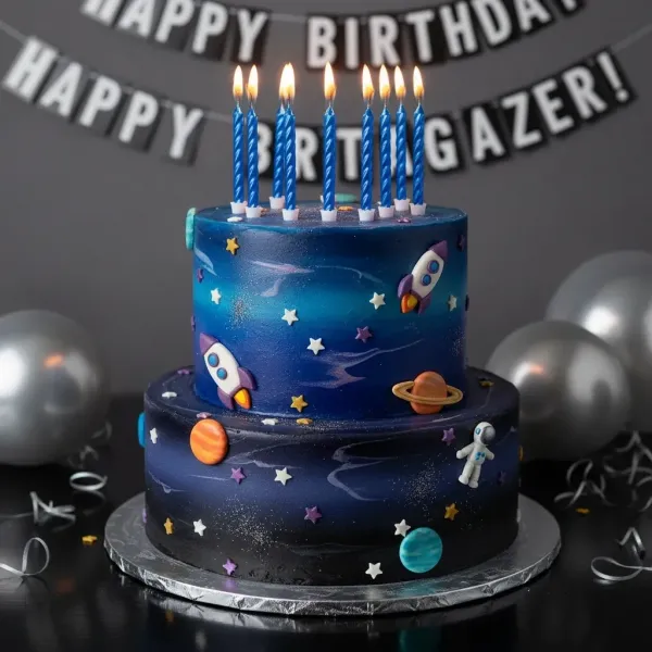 Mini Metalik Mavi Renkli Spiral Mum 10 Adet