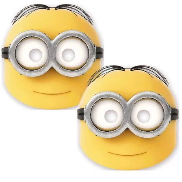Minion Kağıt Maske (6 Adet)