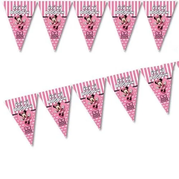 Minnie Mouse Bayrak Süs (2 metre)
