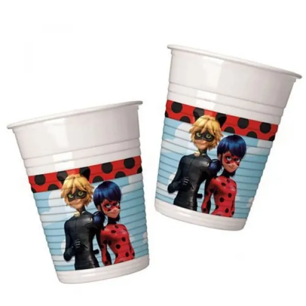 Miraculous Ladybug Bardak (8 adet)