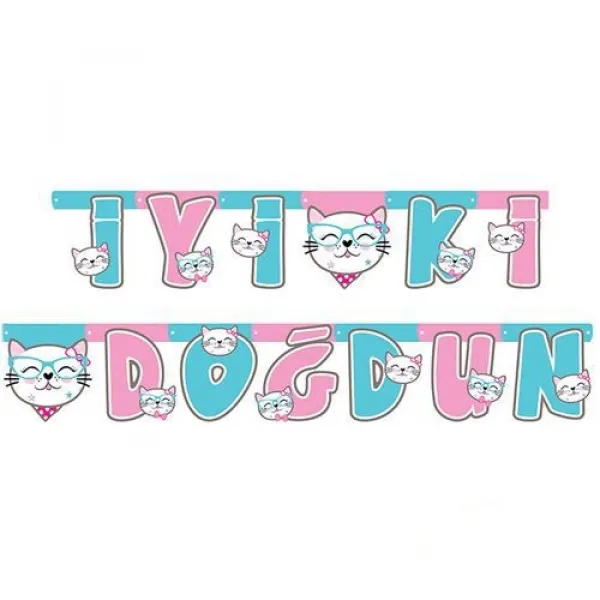 Miss Cat Kedi İyi ki Doğdun Yazısı 230 cm