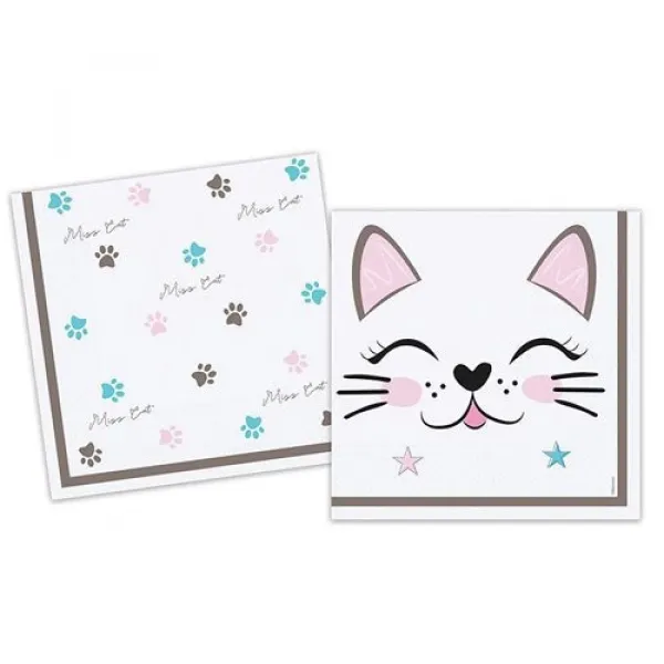 Miss Cat Kedi Peçete 16 adet