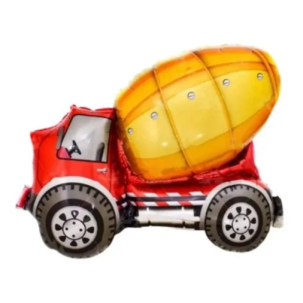 Mixer Truck İnşaat Folyo Balon 77x65 cm